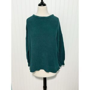 Old Navy Women's Emeral Isle Tunic‎ Length Pullover Sweater Green Size Large